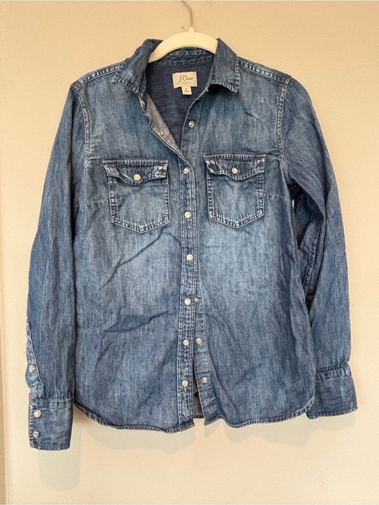 J. Crew Tops - J. Crew Light Blue Denim Shirt